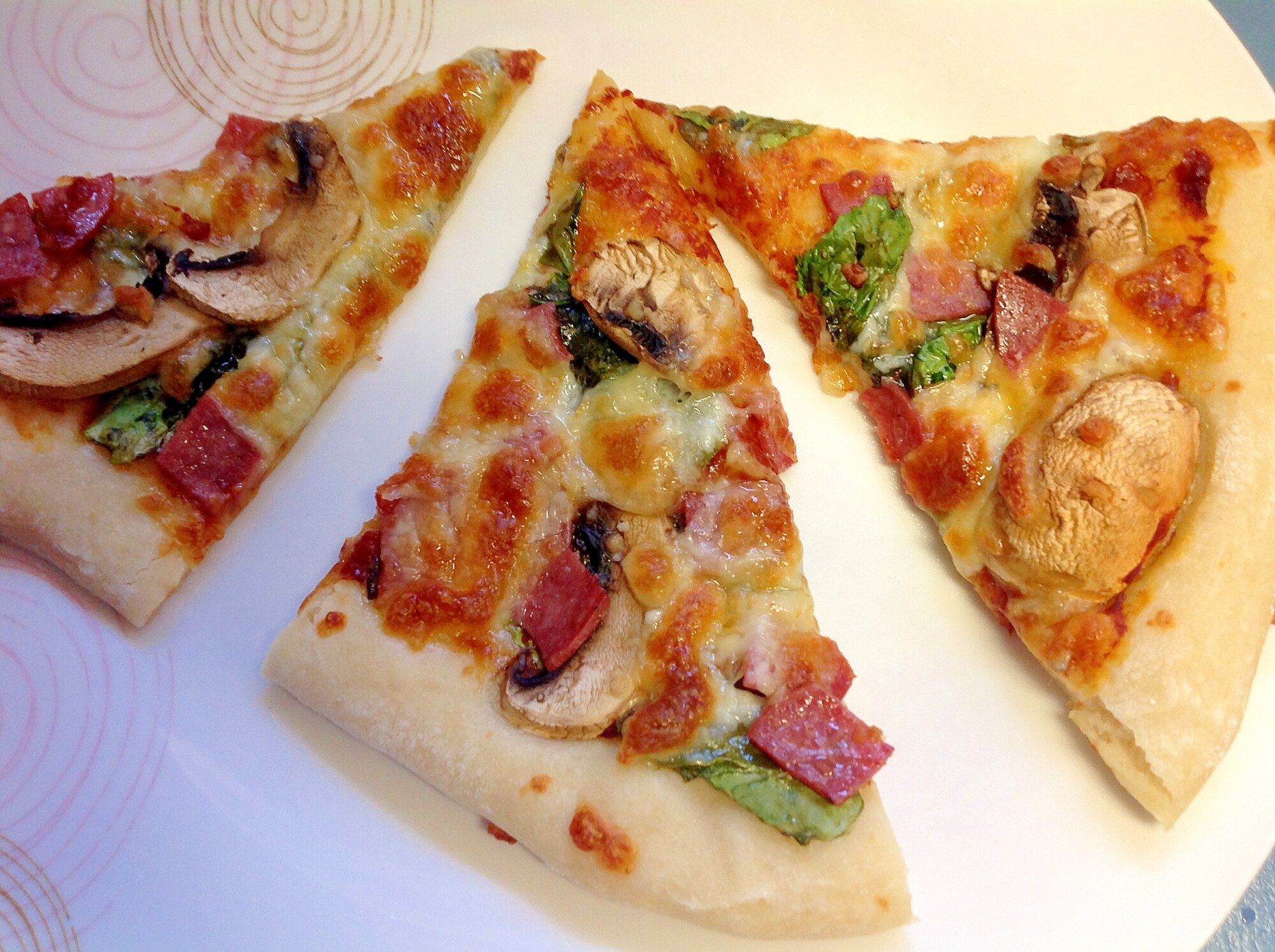 ポートベローマッシュルームピザのレシピ