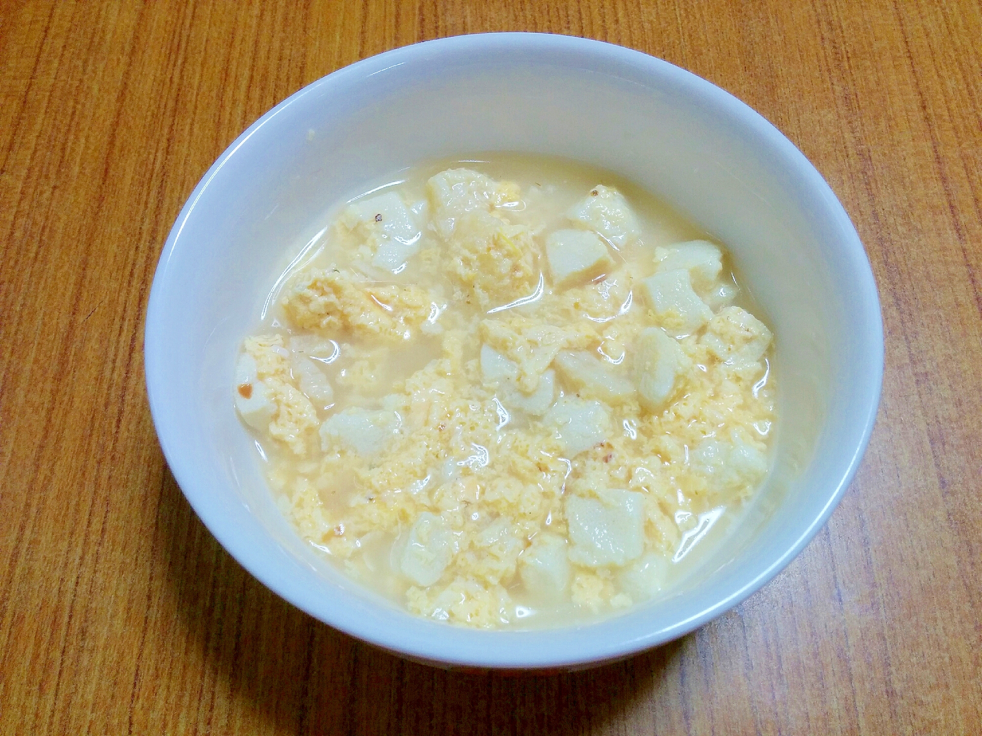 【離乳食】卵と豆腐のお味噌汁