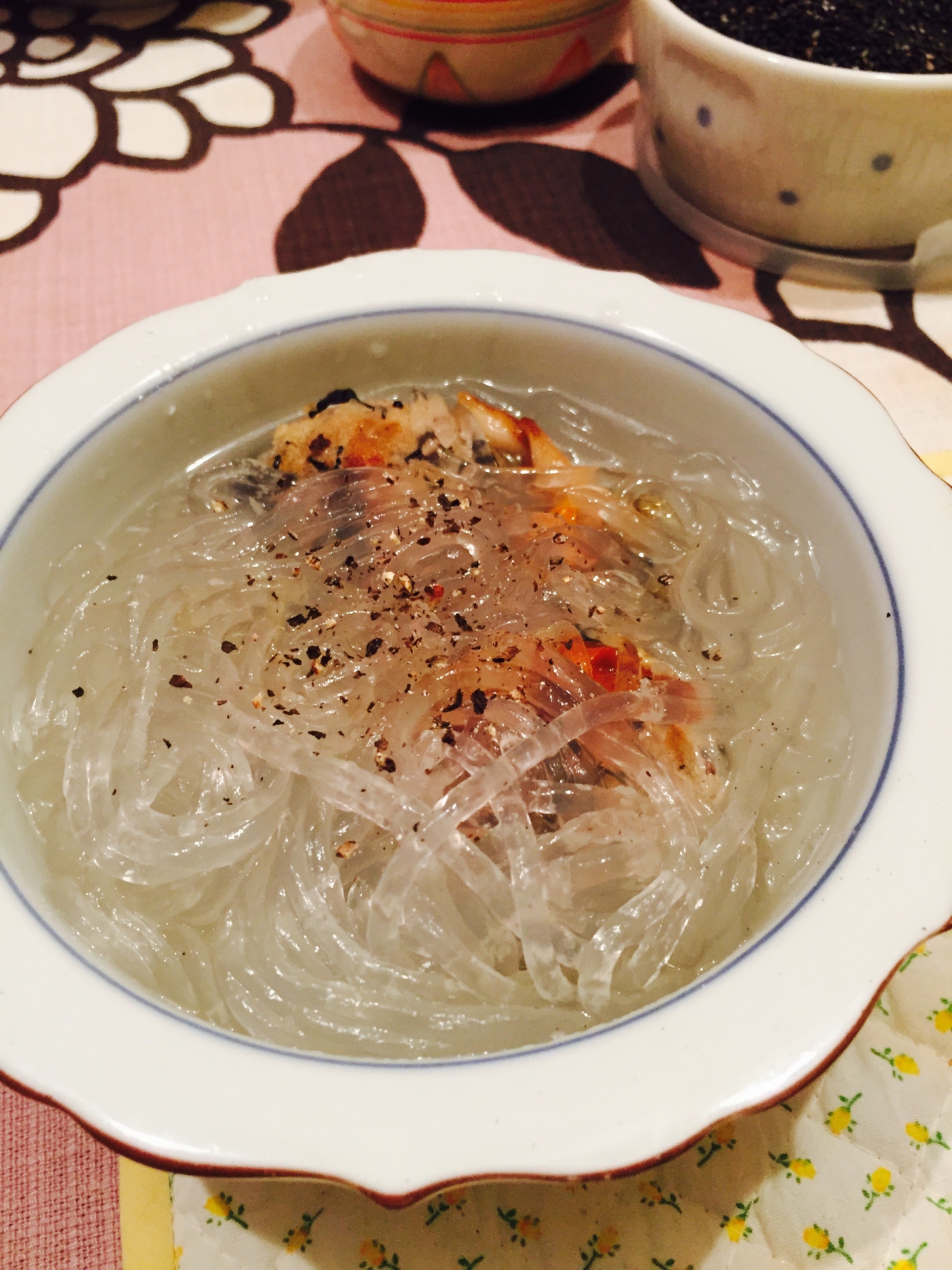 春雨とがんもどきのおかず