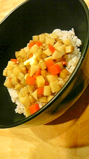 おだしでやさしい☆根菜のあんかけどんぶり