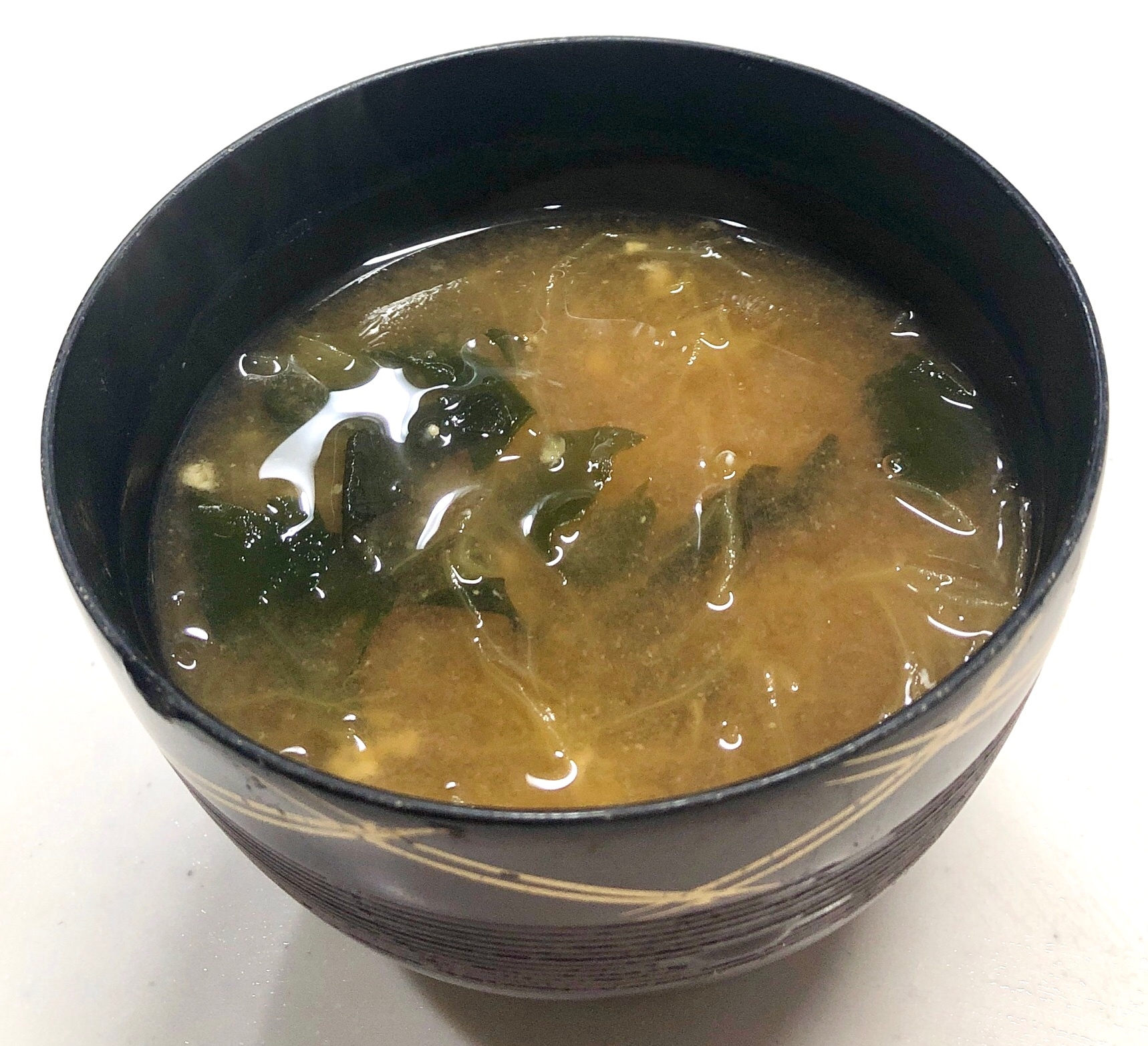 そうめんかぼちゃとわかめのみそ汁