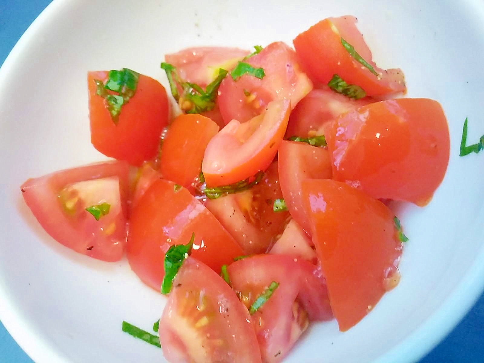 トマトの大葉ゆずぽんサラダ