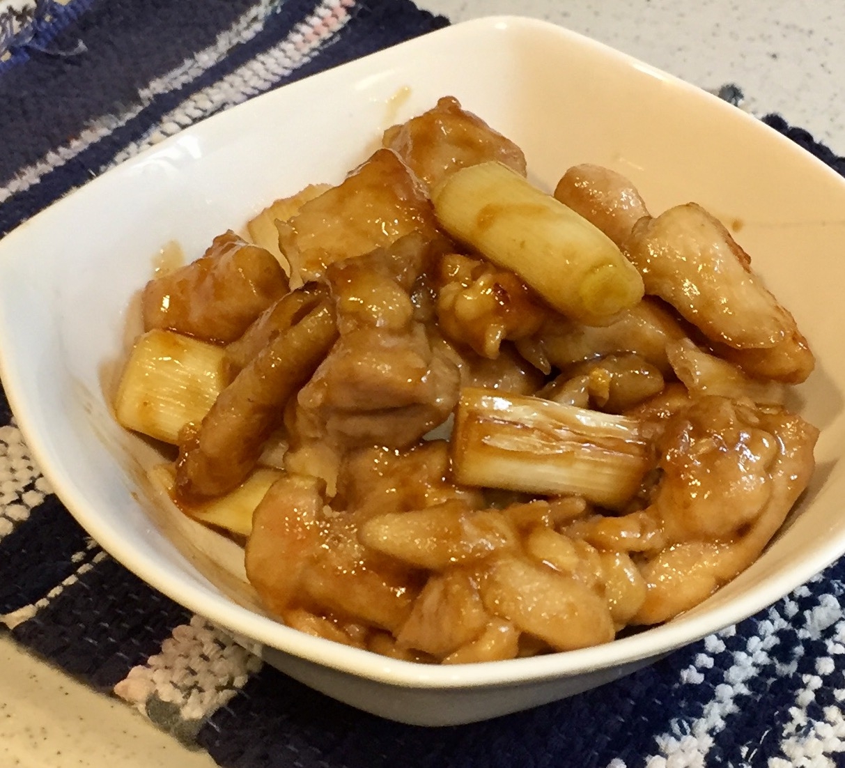 鳥もも肉の照り焼きネギま風♪