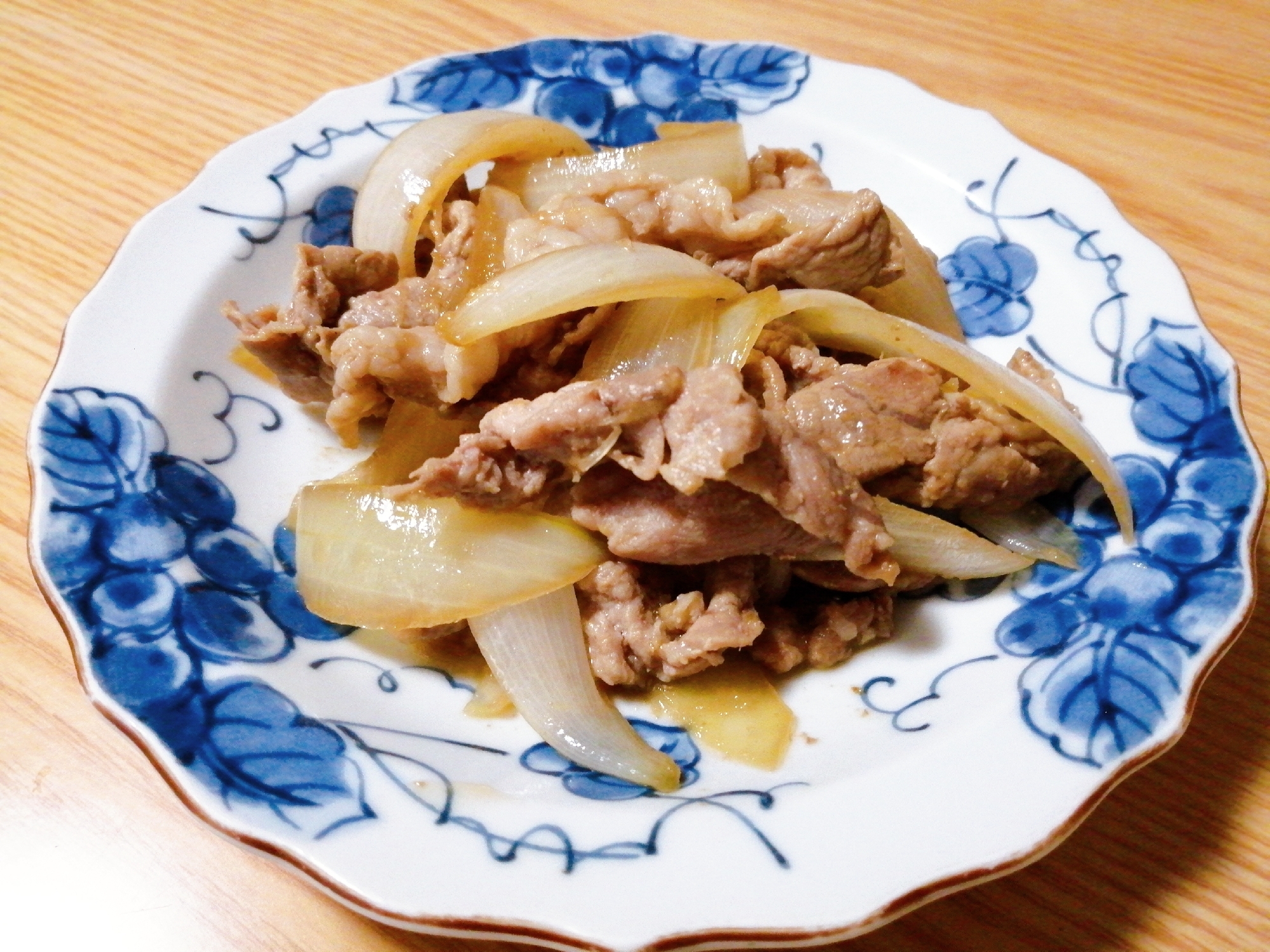 玉ねぎと豚肉の生姜焼き