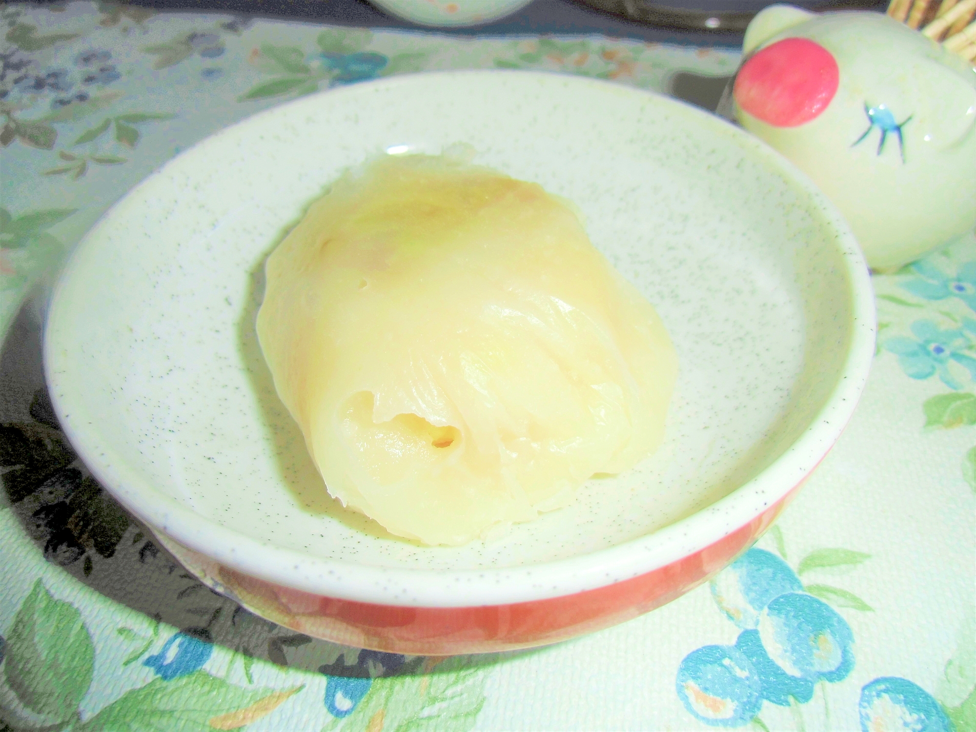 上新粉を使った梅きんとん饅頭