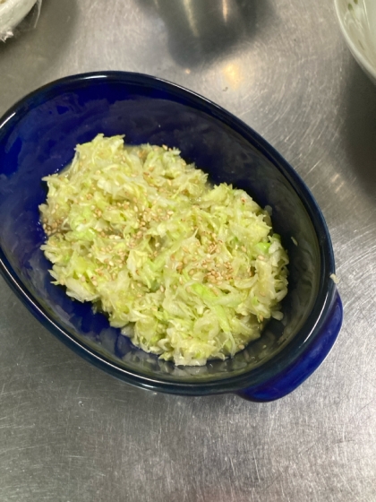 キャベツの酢味噌和え
