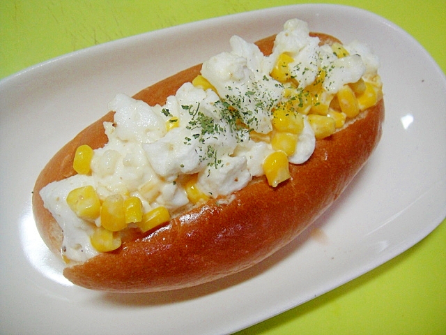 【うま塩】はんぺんとコーンのうま塩マヨサンド