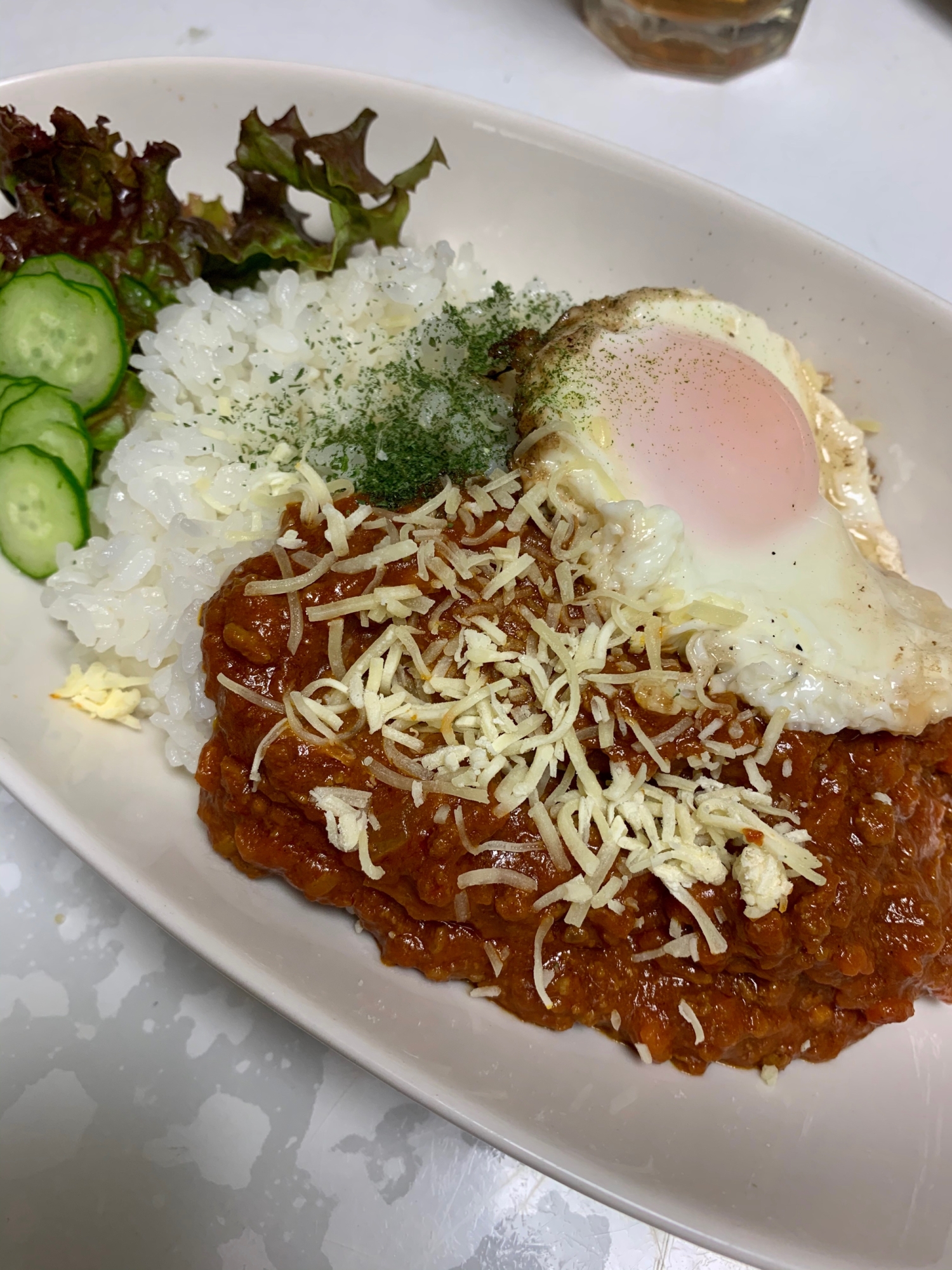 お野菜たっぷり！トマトキーマカレー