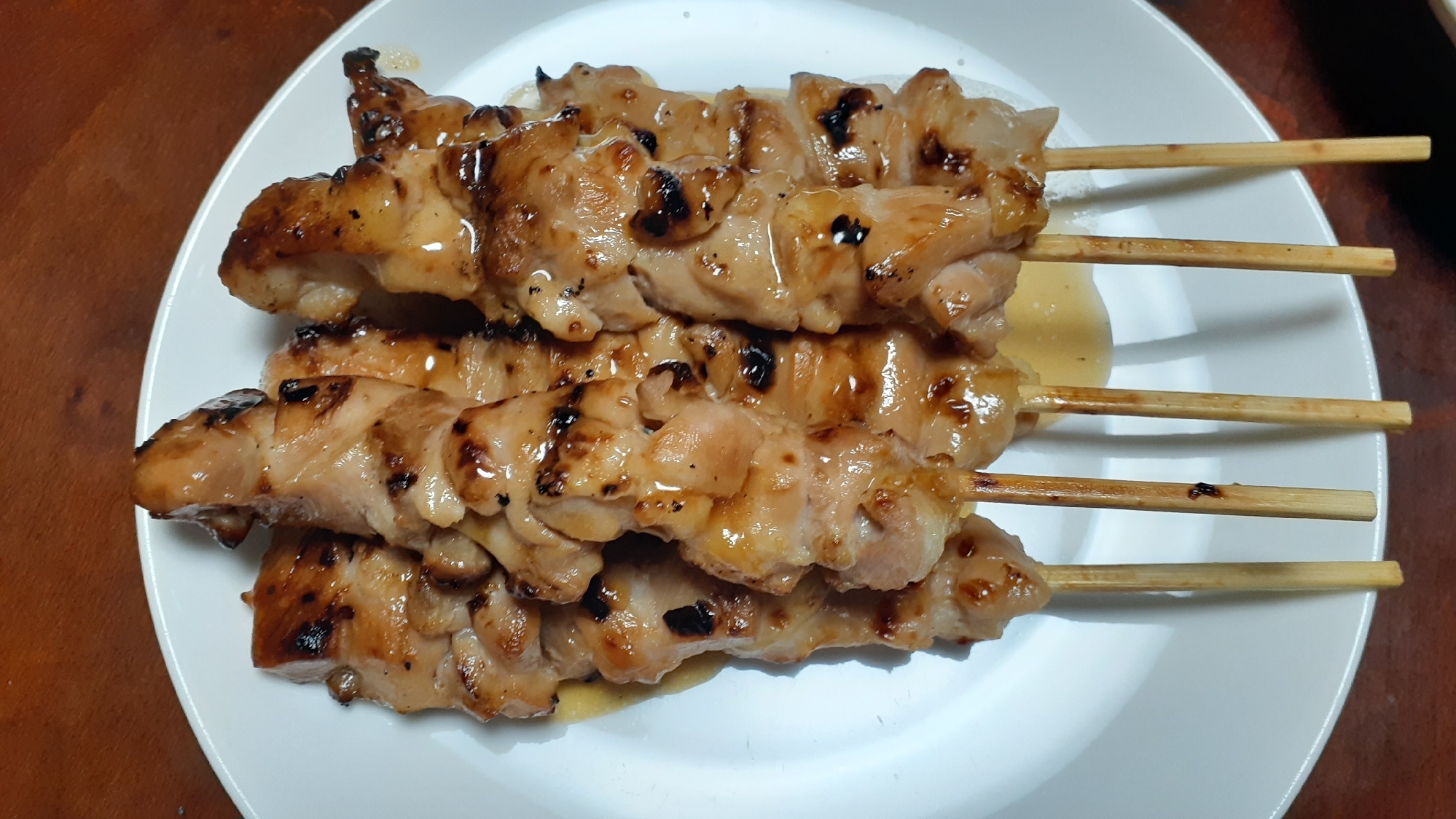 グリルで焼き鳥♪タレがけ☆