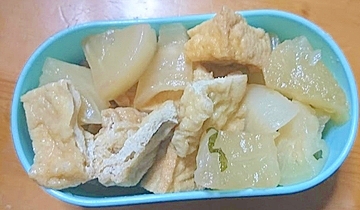 大根と薄揚げと厚揚げの大葉煮