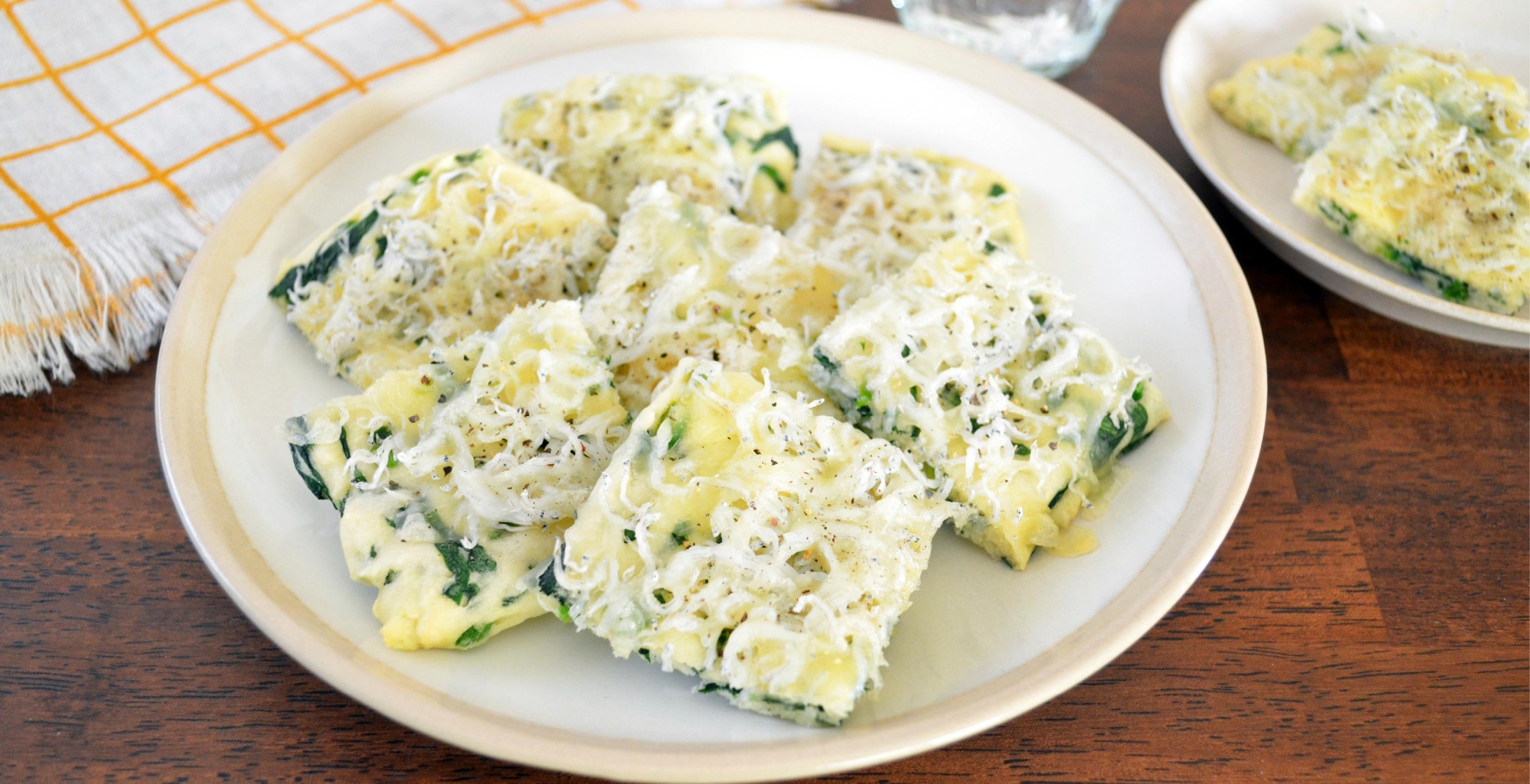 しらすとほうれん草のひとくちピザ