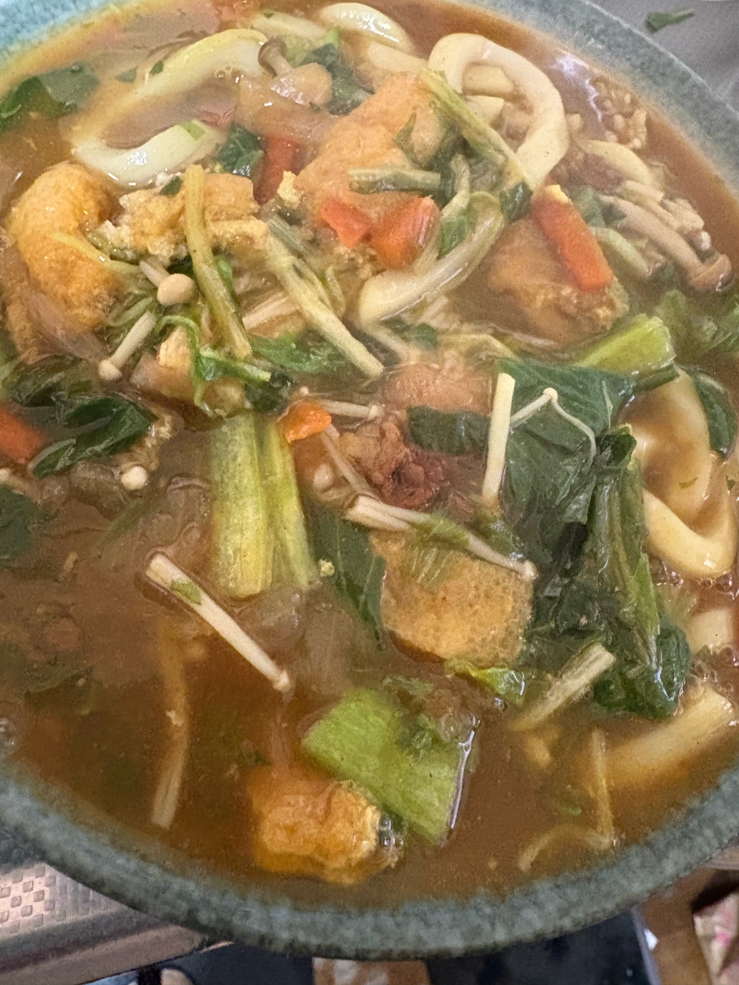 ハヤシライスの残りを使ってカレーうどん