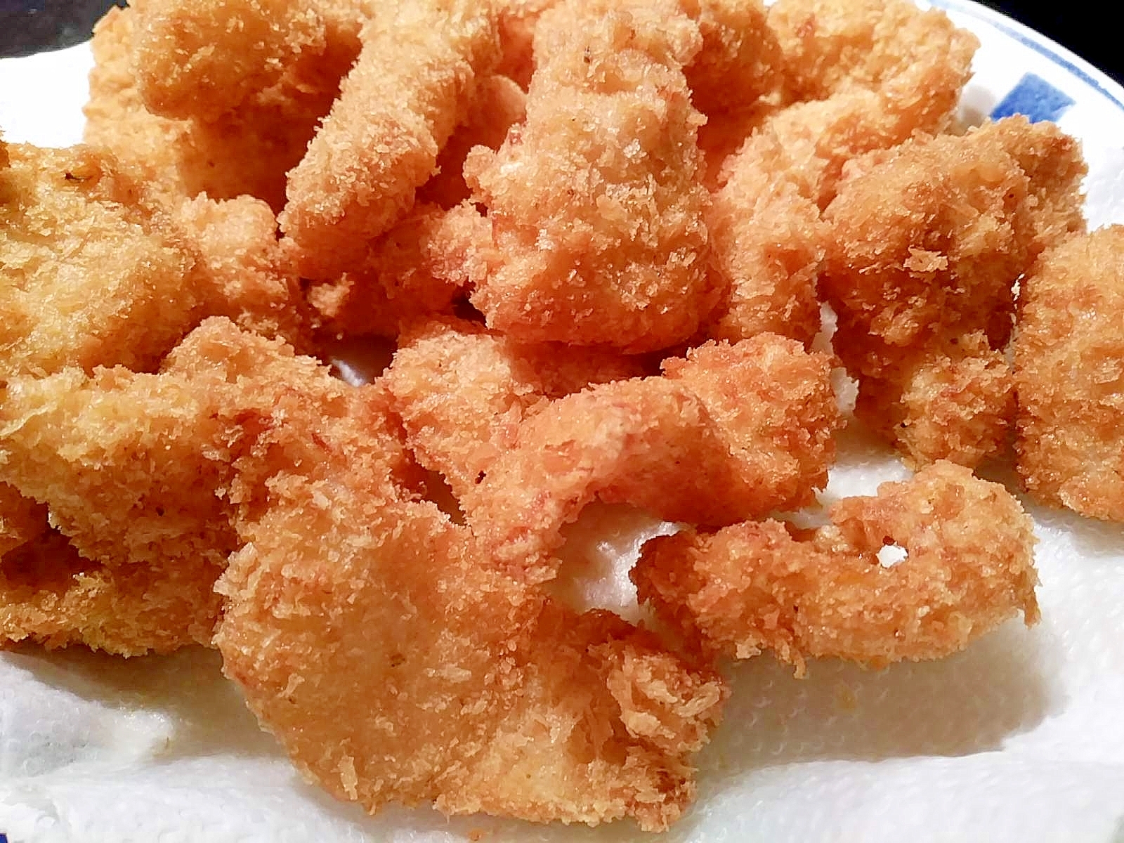 ケイジャンスパイスで白身魚フライ