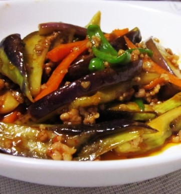 鎮江香酢入り♡麻婆茄子
