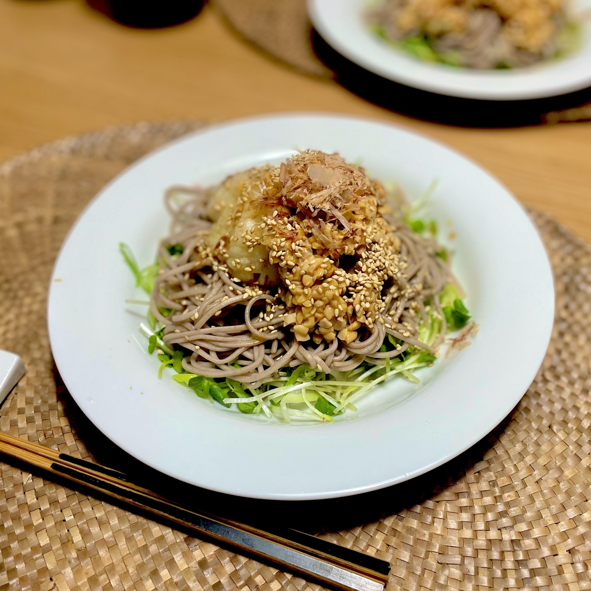 納豆おろしぶっかけ蕎麦