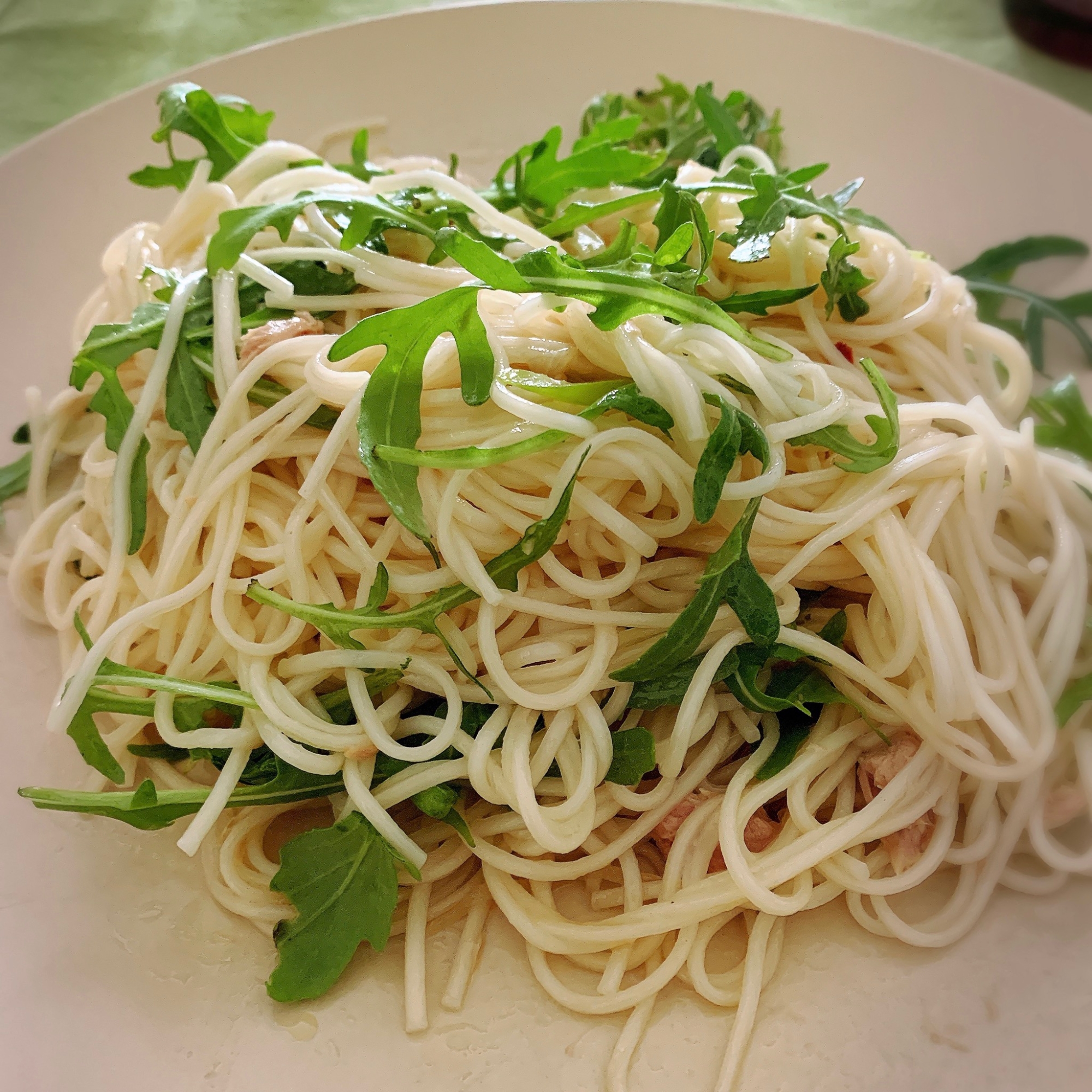 冷麦で簡単〜ツナの和風ペペロンチーノ！