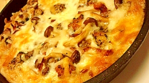 しめじとベーコンのドリア(冷凍ごはん消費)