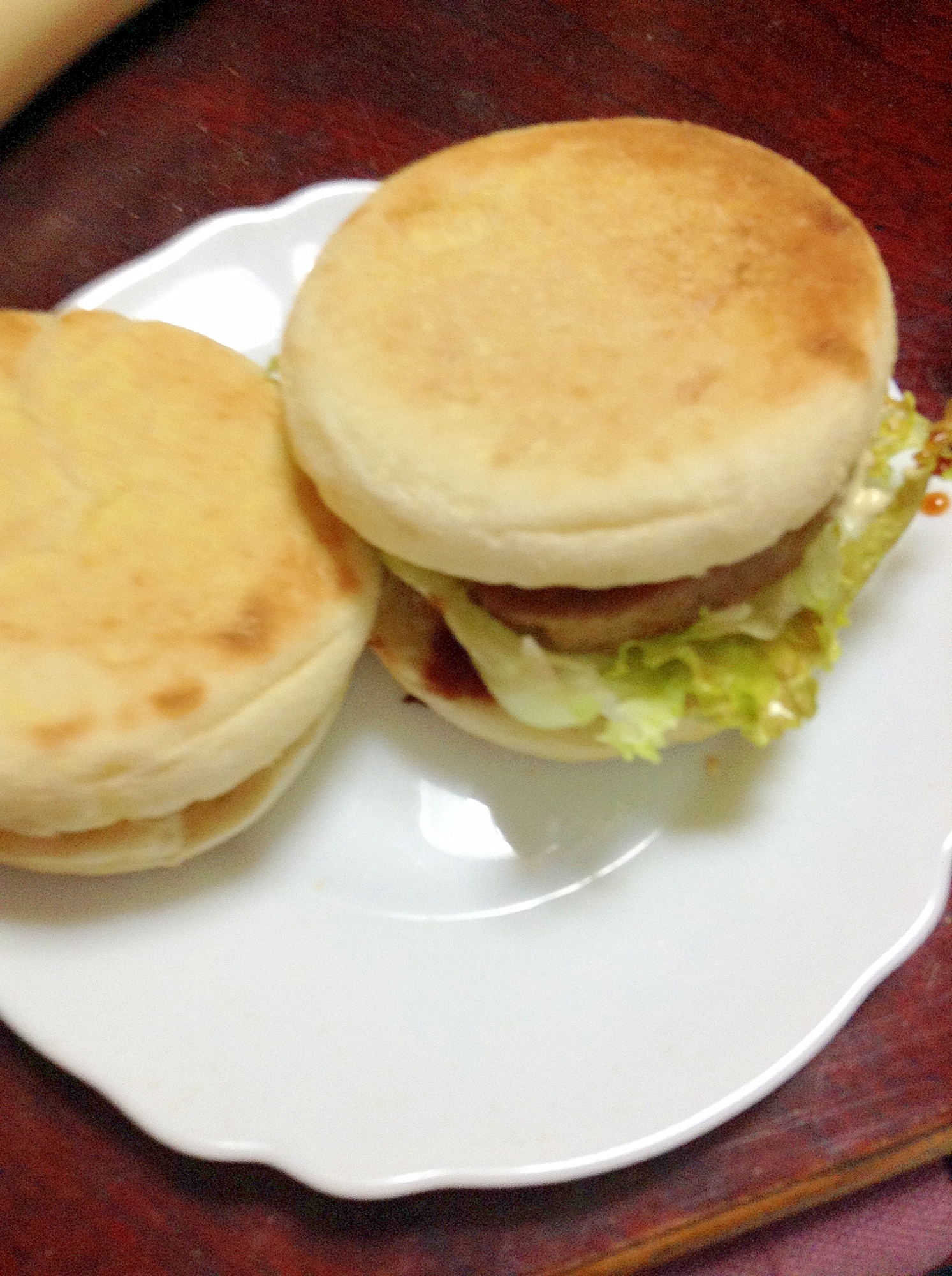 【ヤマザキのイングリッシュマフィン】ハンバーガー