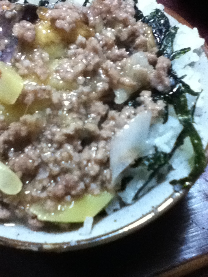 餡かけそぼろ丼