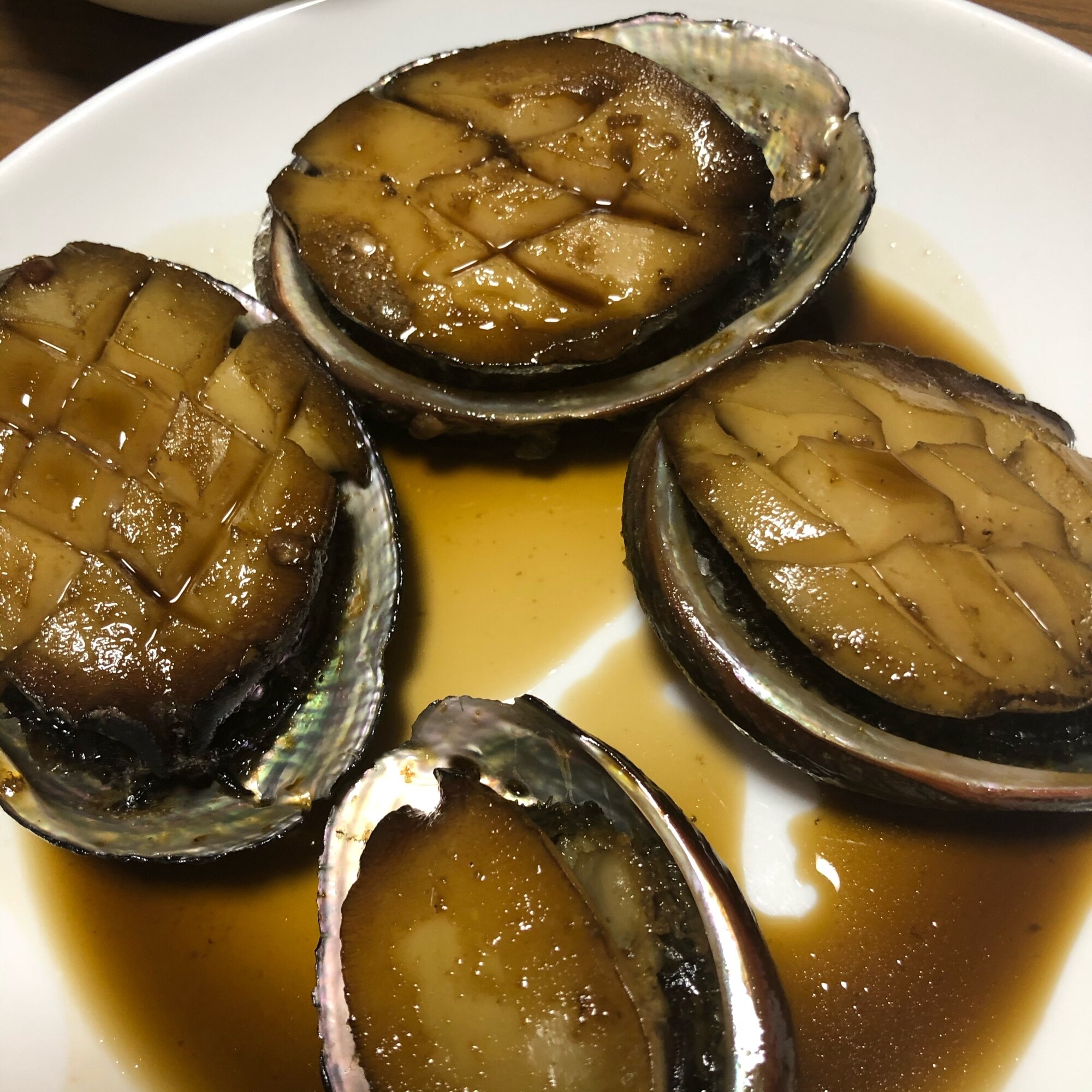 トコブシ の 煮付け
