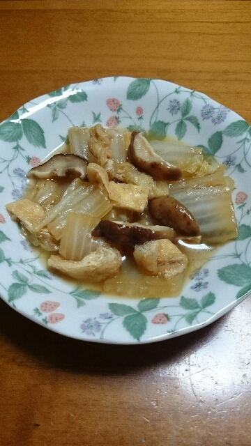 白菜と椎茸の煮物♪