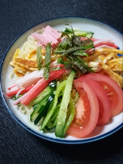大葉たっぷりの冷やし中華☆