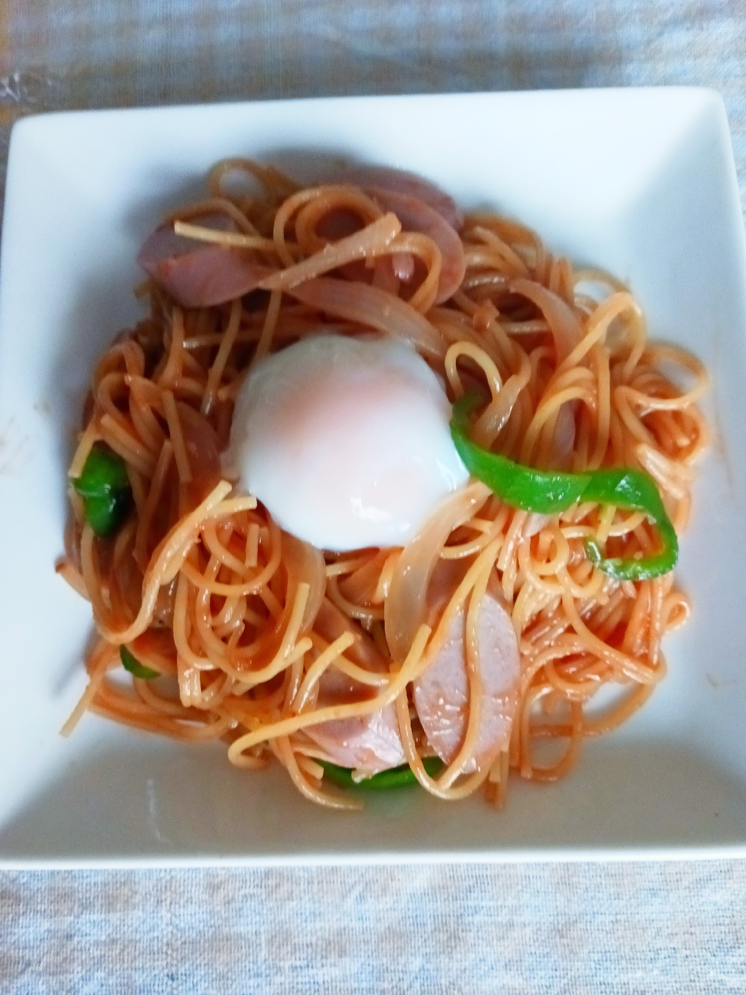 レンジで簡単!ナポリタン