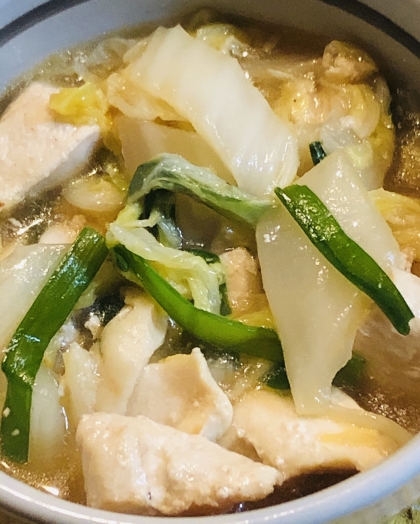 鶏肉と白菜のトロミ中華風炒め