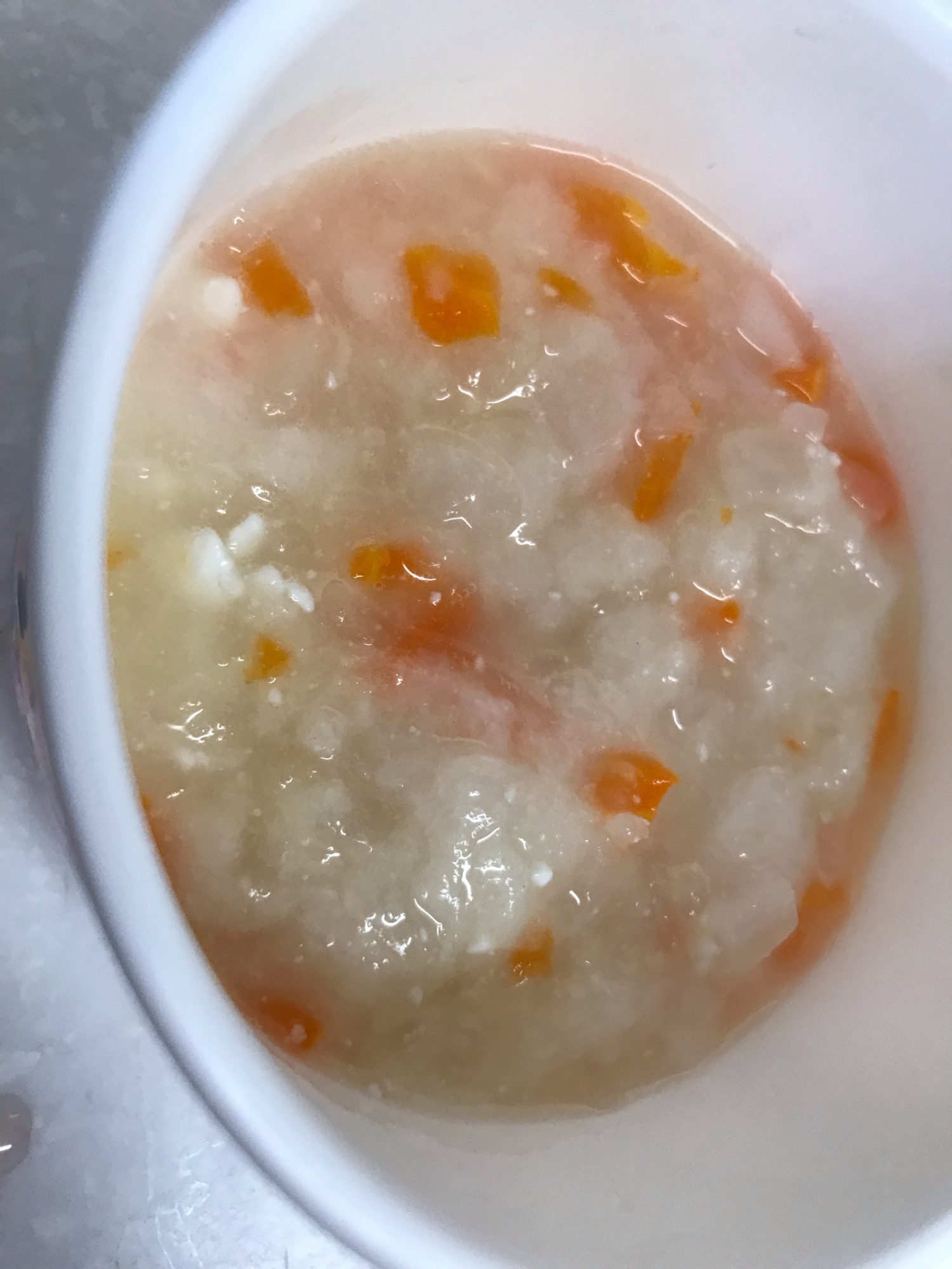 離乳食 大根と人参のチーズぱんがゆ レシピ 作り方 By Rママ 楽天レシピ