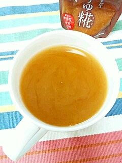 醤油麹で☆梅きなこほうじ茶♪