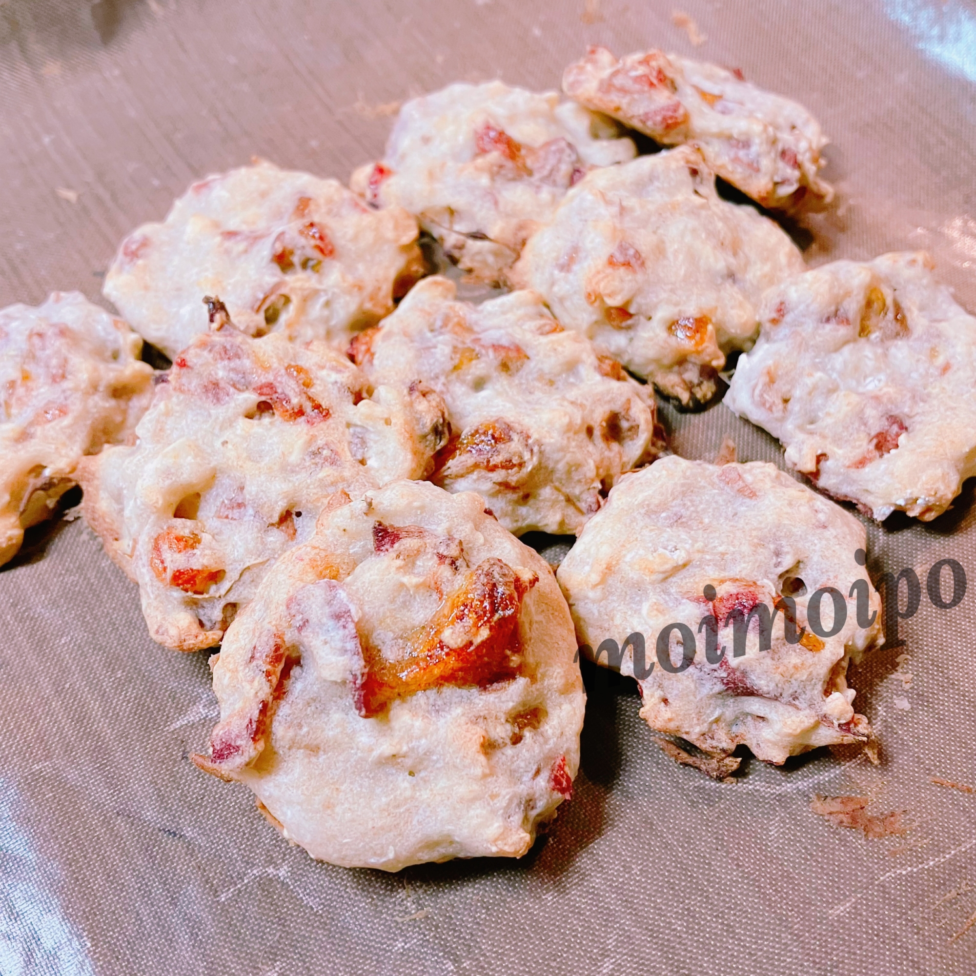 ノンオイルノンエッグ　長芋と干し柿のクッキー