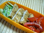 お弁当に彩り 赤 パプリカの味ポンソテー レシピ 作り方 By ノンパルンパ 楽天レシピ