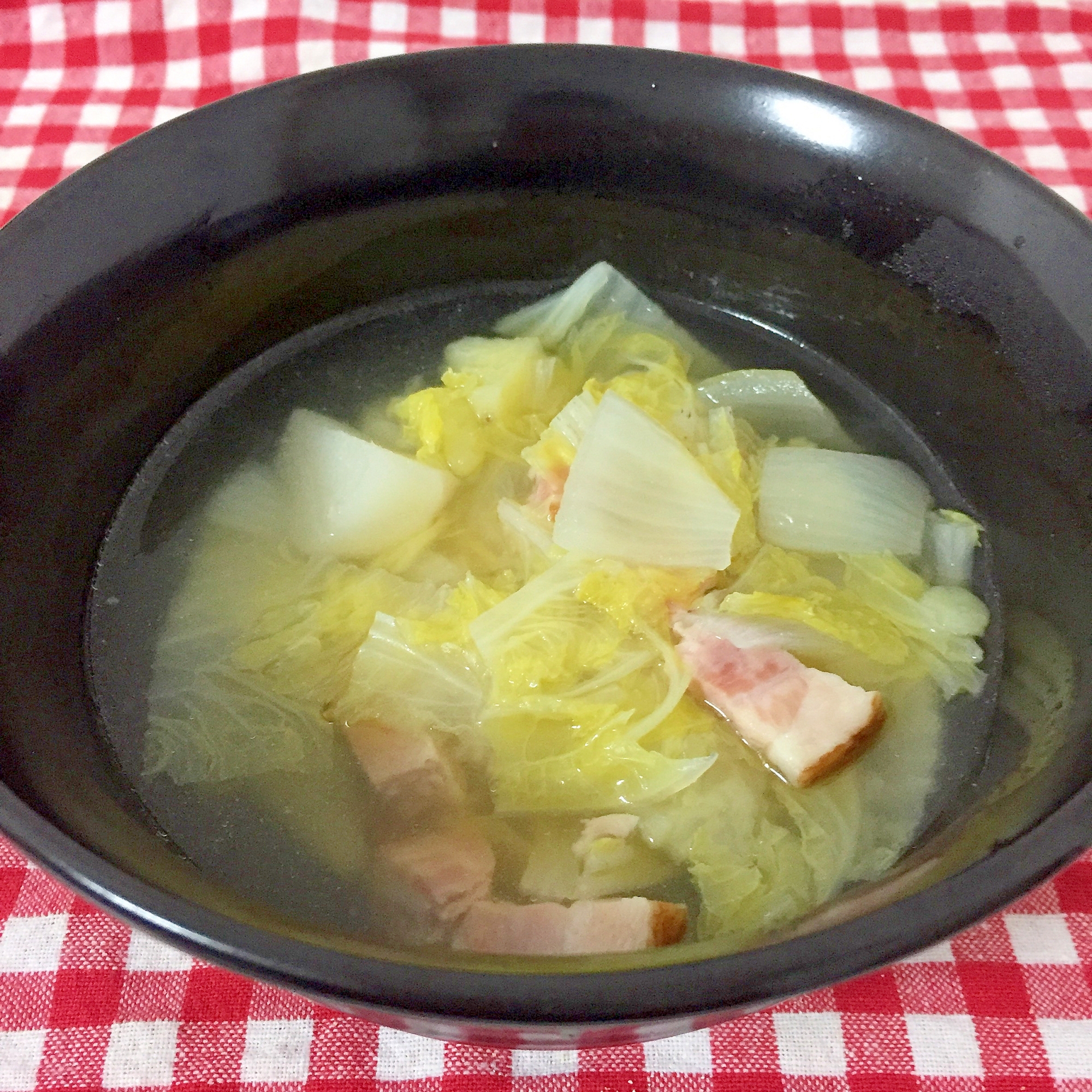 白菜とベーコンのスープ★