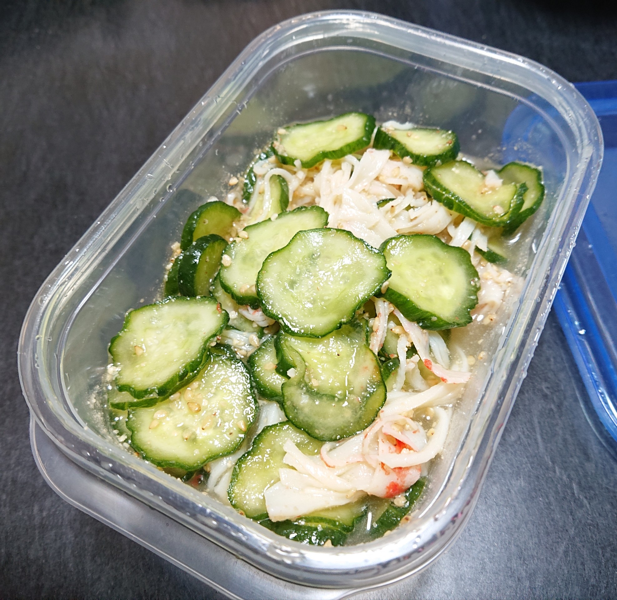 つくおき☆カニかまとキュウリの酢の物