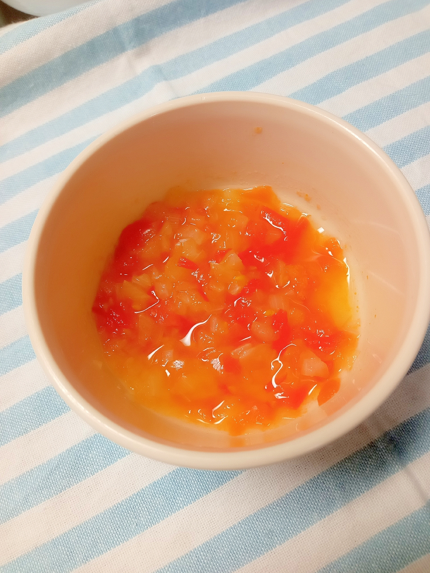 離乳食中期♡トマトと玉ねぎのスープ