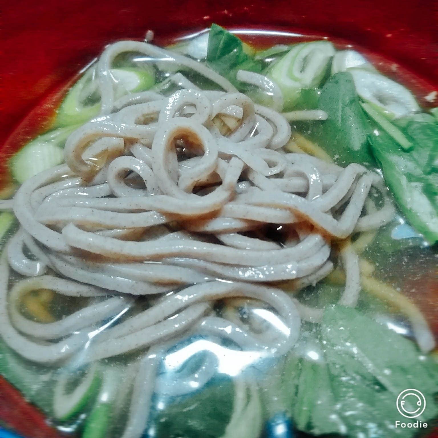 大豆ほうれん草蕎麦