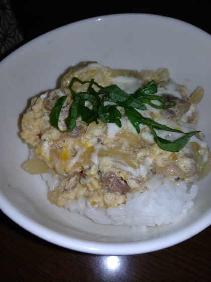 こどものランチ用に作りました！親子丼ほっこりしますね！