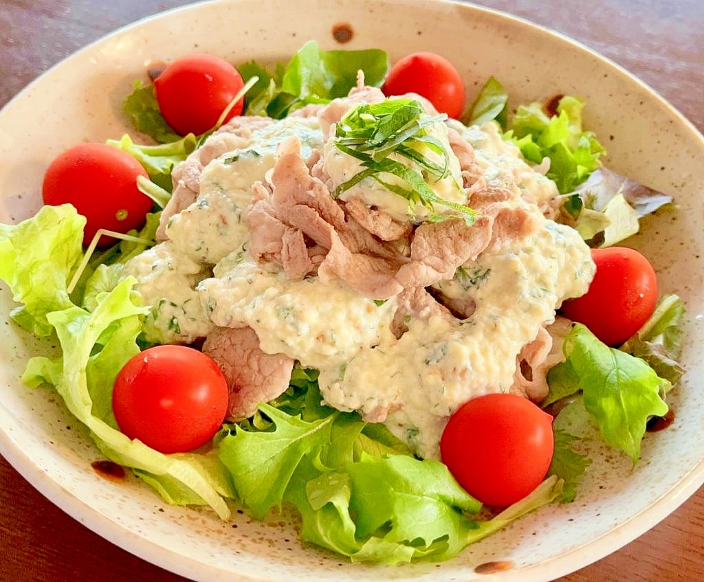 豆腐ドレッシングで豚しゃぶサラダ レシピ 作り方 By はわゆり 楽天レシピ 豆腐ドレッシングで豚しゃぶサラダ レシピ 作り方 By はわゆり 楽天レシピ