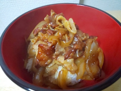 ごはんが進みました！
玉ねぎだけでも満足のお味でした。