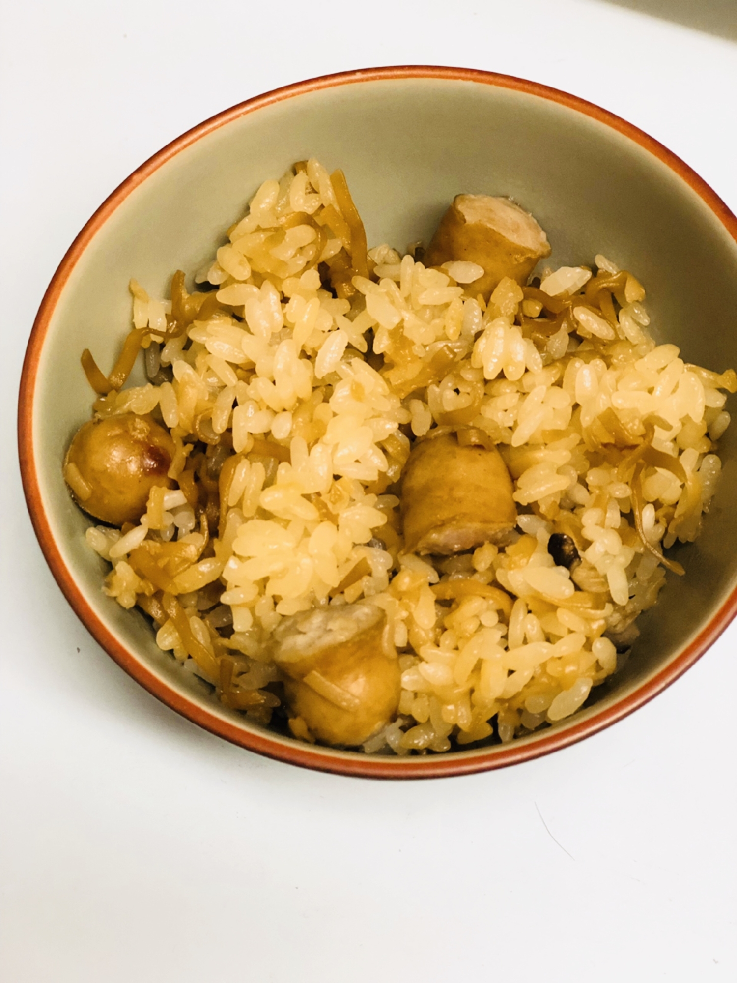 ☆炊飯器で作るチキンラーメン炊き込みご飯☆