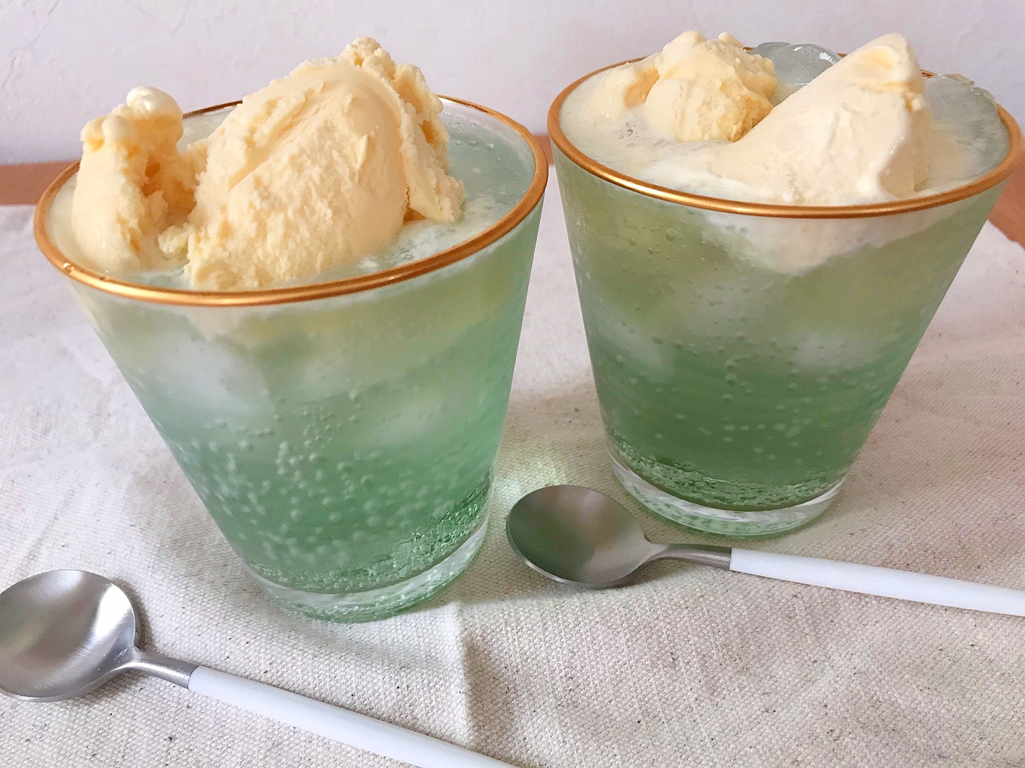 メロンクリームソーダ レシピ 作り方 By Conori 楽天レシピ