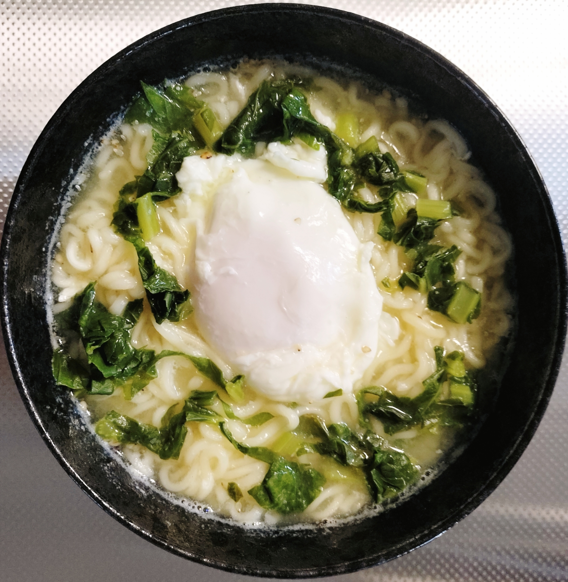【軽食に♪】大根葉のさっぱり塩ラーメン