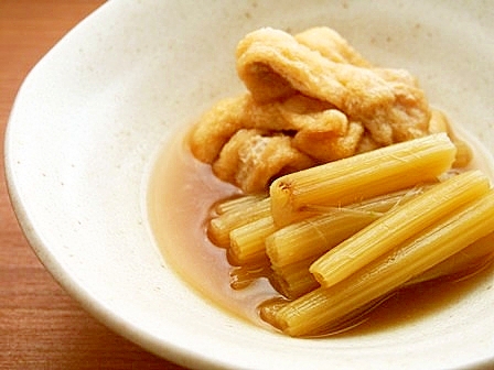 ふきと油揚げの煮物♪意外に簡単！