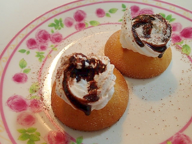 ホイップとチョコシロdeちいさな甘食 レシピ 作り方 By ぷ みぃまま 楽天レシピ