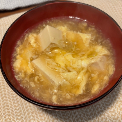 ファスティング／崩し豆腐のとろ～りスープ◆回復食④