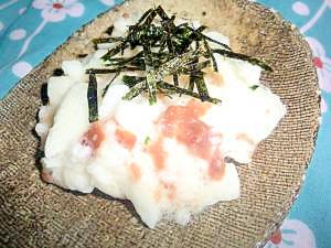 たたき山芋の梅肉和え♪