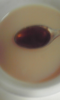 リピです♪寒いのでホットでいただきました～♪甘い紅茶好きだから　黒蜜追加で～す♪美味しいミルクティ、ご馳走さまです♪