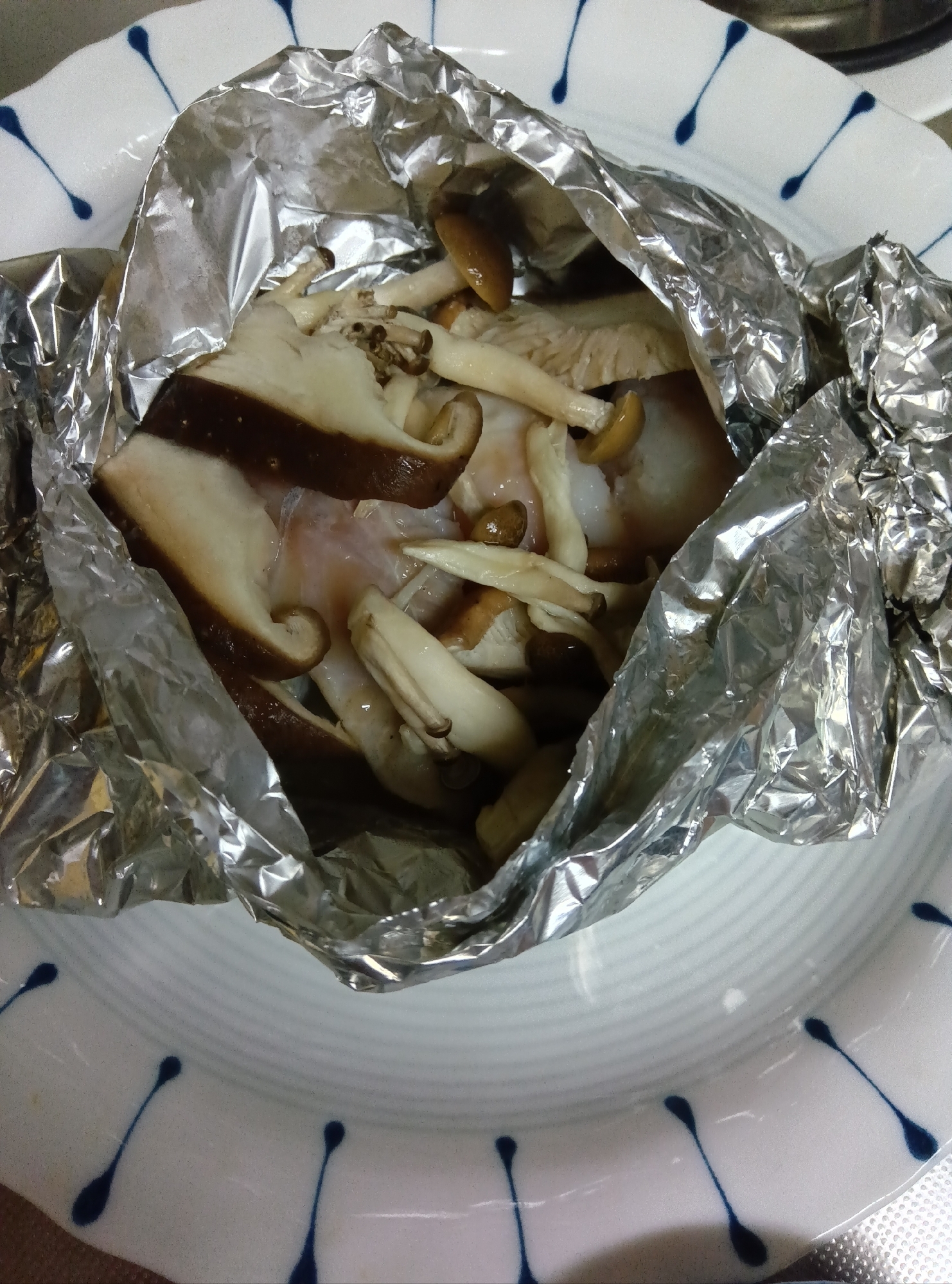 タラときのこのホイル焼き