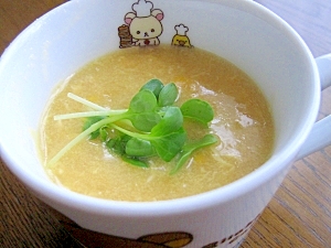 子ども（小学生）が作れる☆卵とコーンのとろスープ