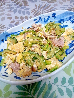 簡単!めんつゆでゴーヤチャンプル
